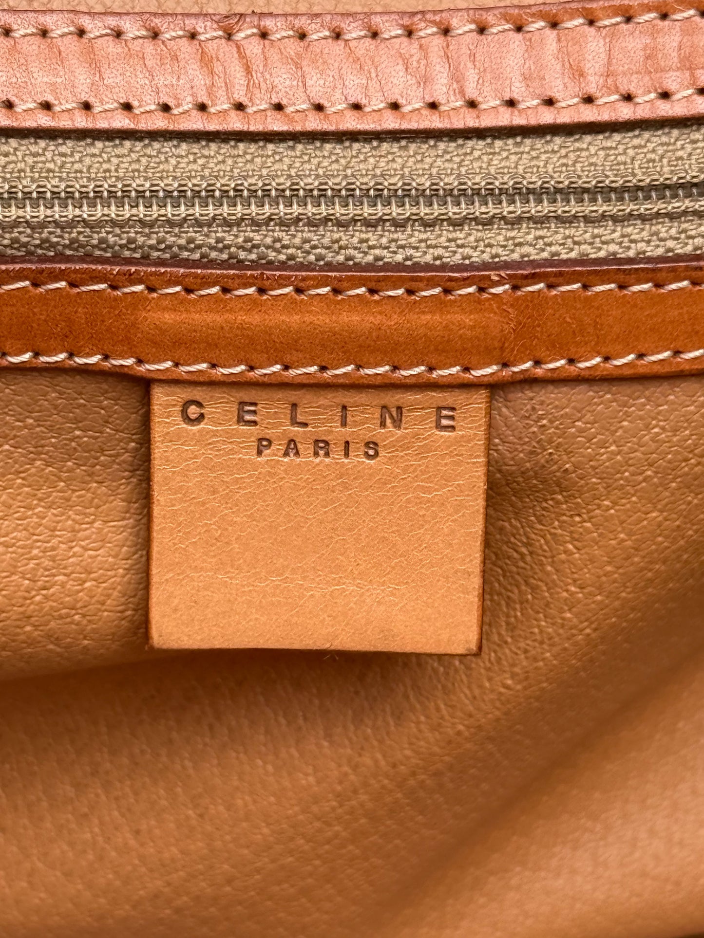 Celine Boston Macadam Leather Purse