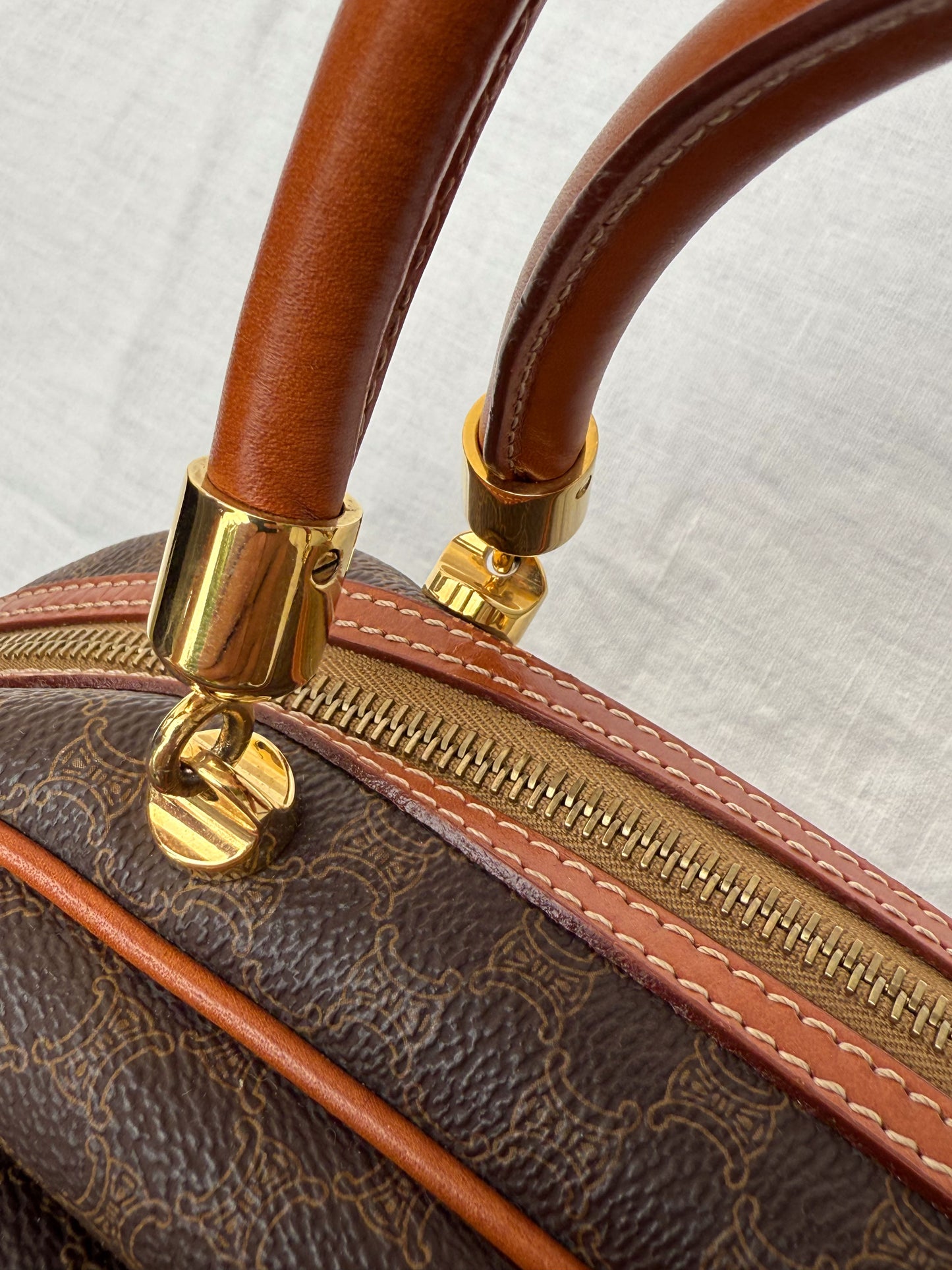 Celine Boston Macadam Leather Purse