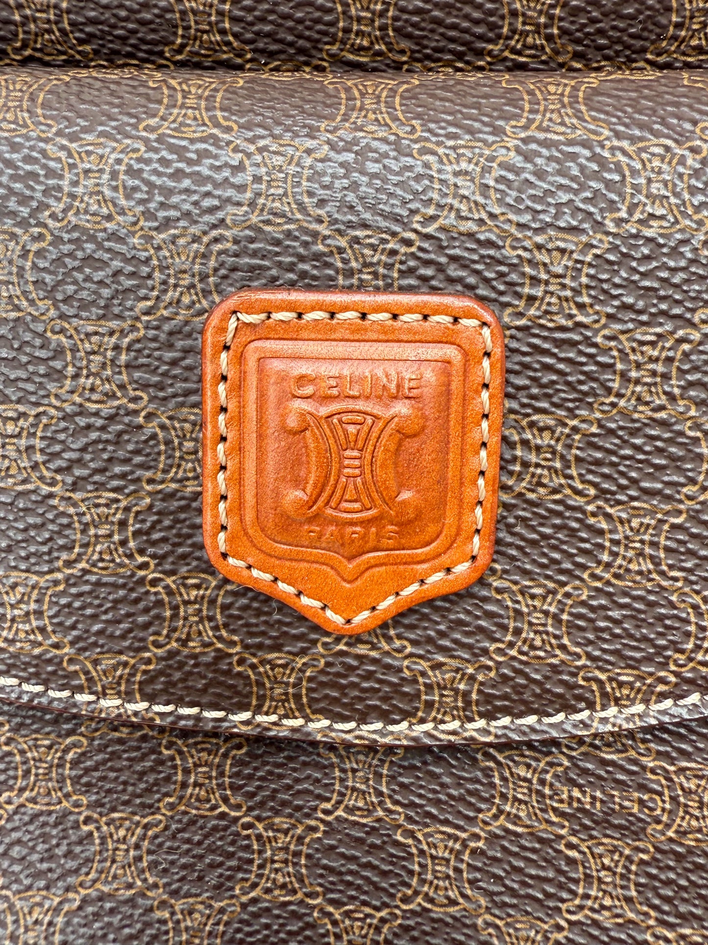 Celine Boston Macadam Leather Purse