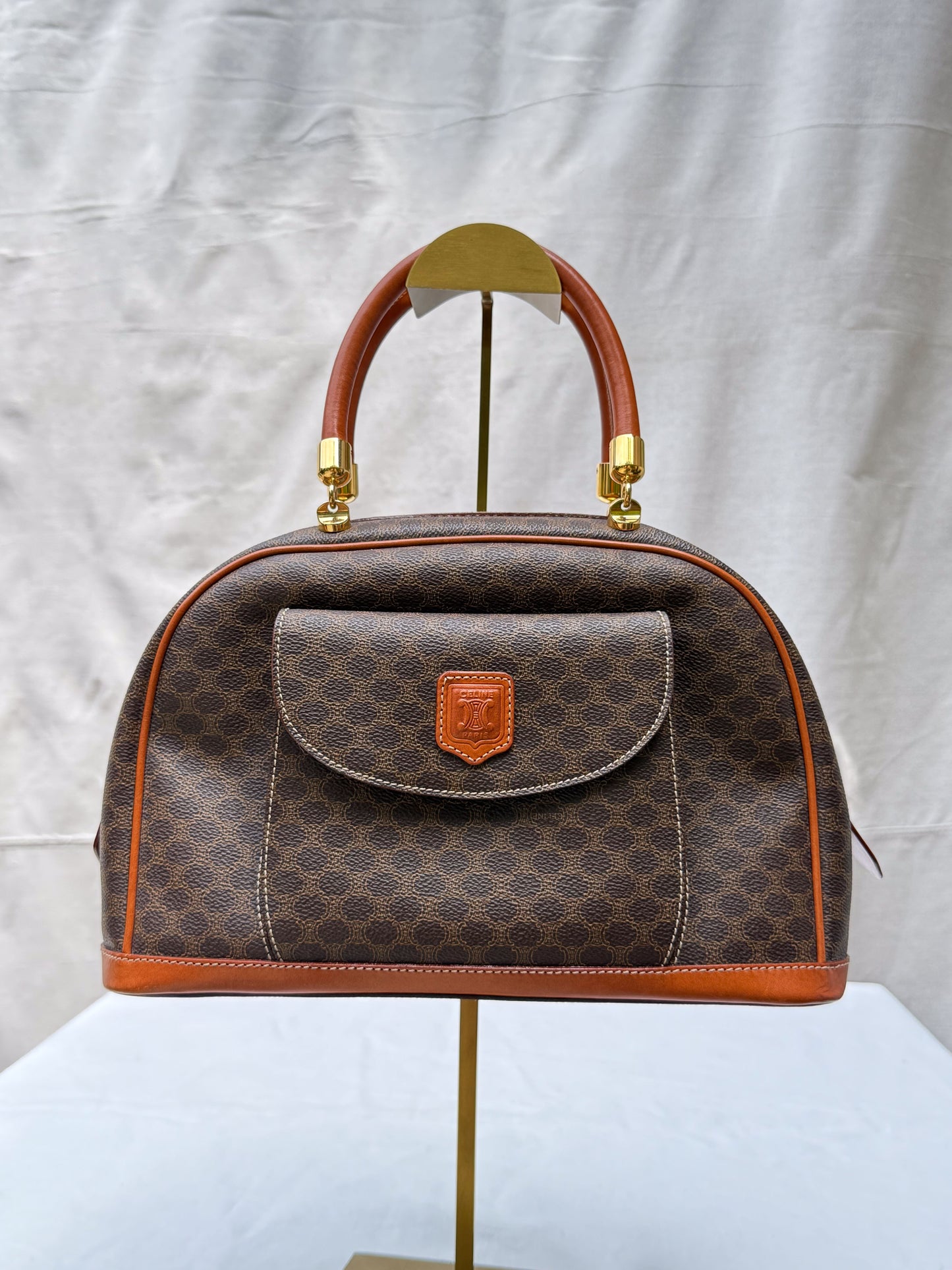 Celine Boston Macadam Leather Purse