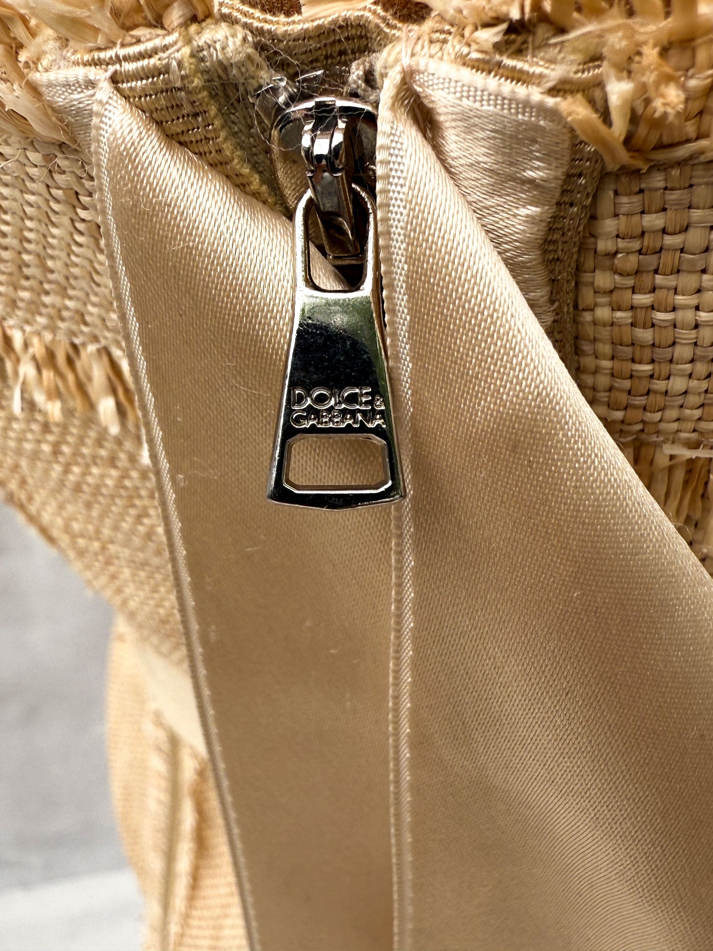 2000's Dolce & Gabbana Silk Raffia corset