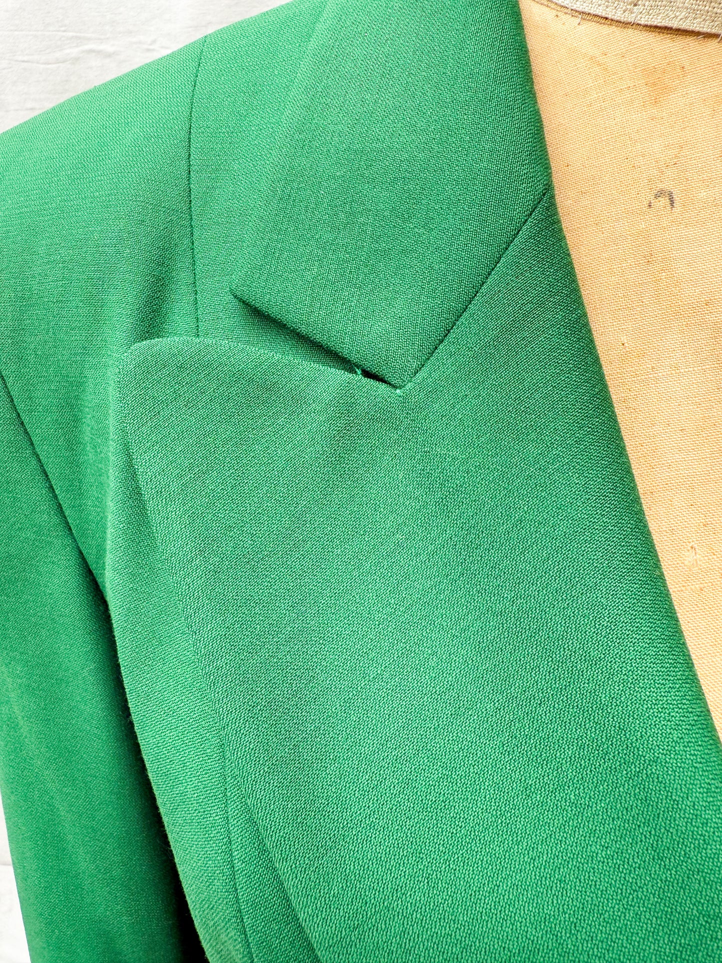 1980's Moschino Green Cow Crossing Skirt Suit