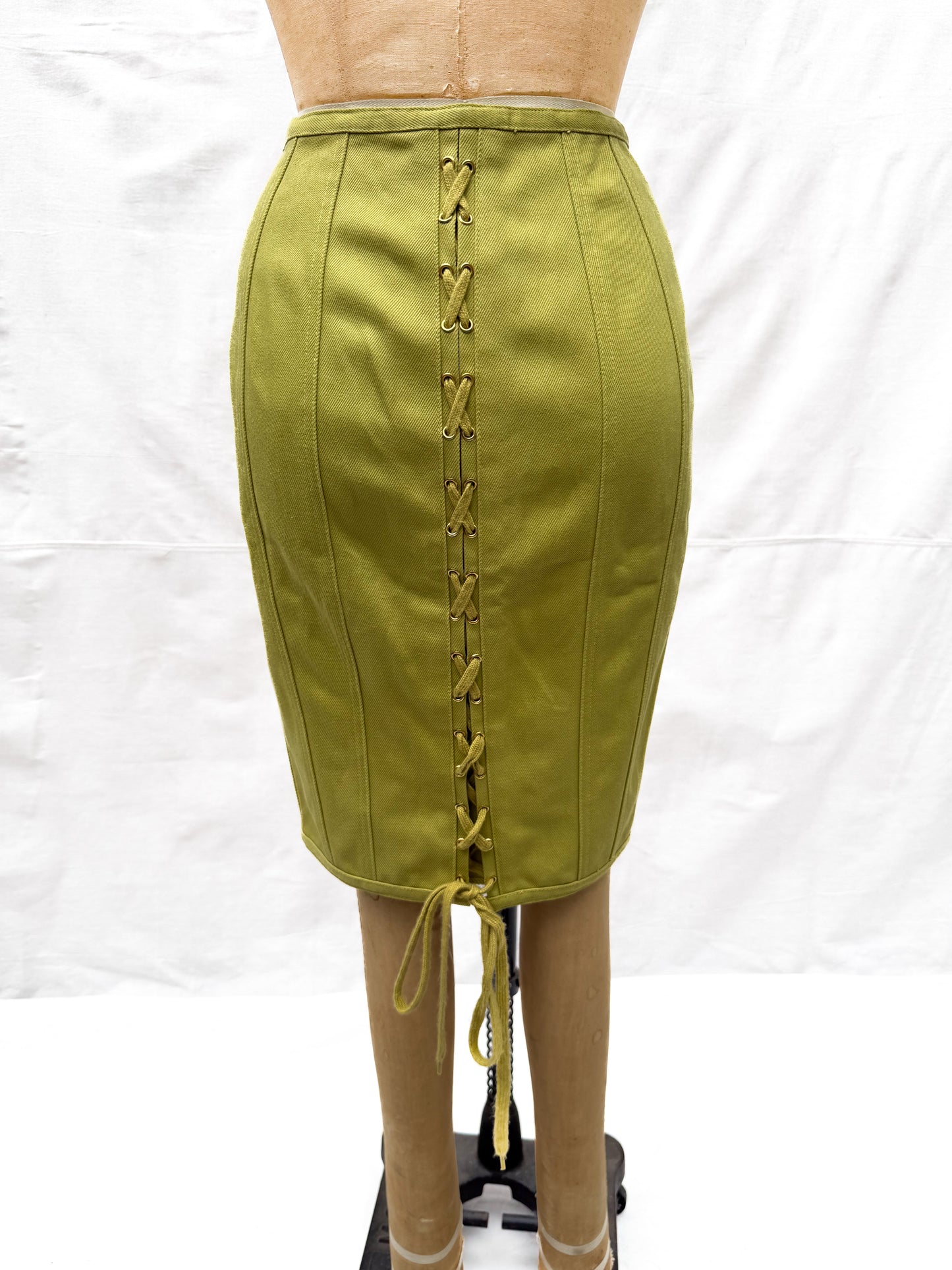 1988 Jean Paul Gaultier Chartreuse corset Skirt