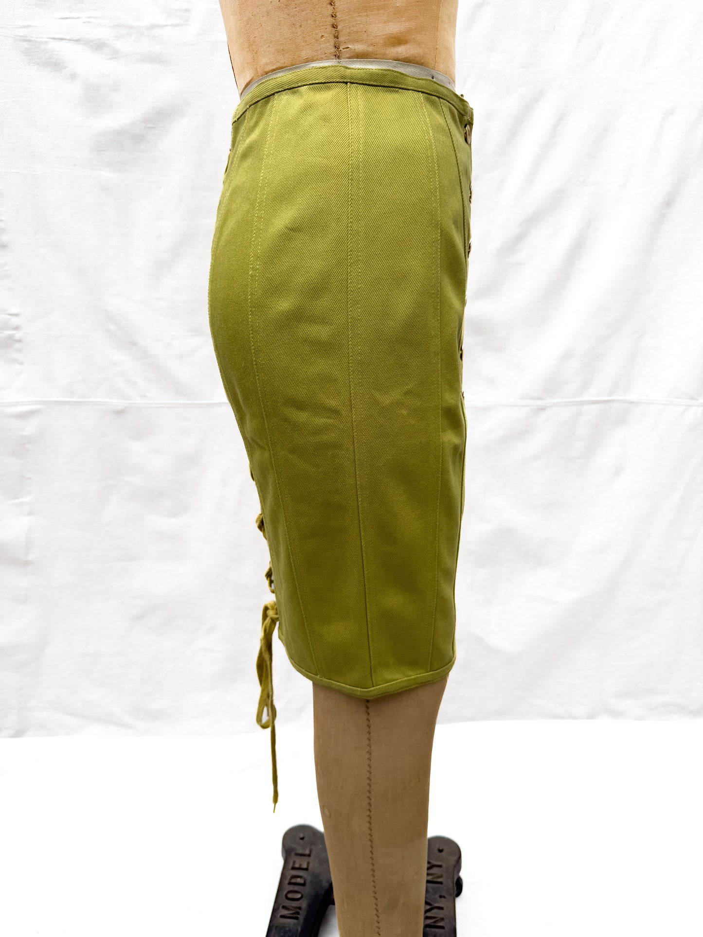 1988 Jean Paul Gaultier Chartreuse corset Skirt