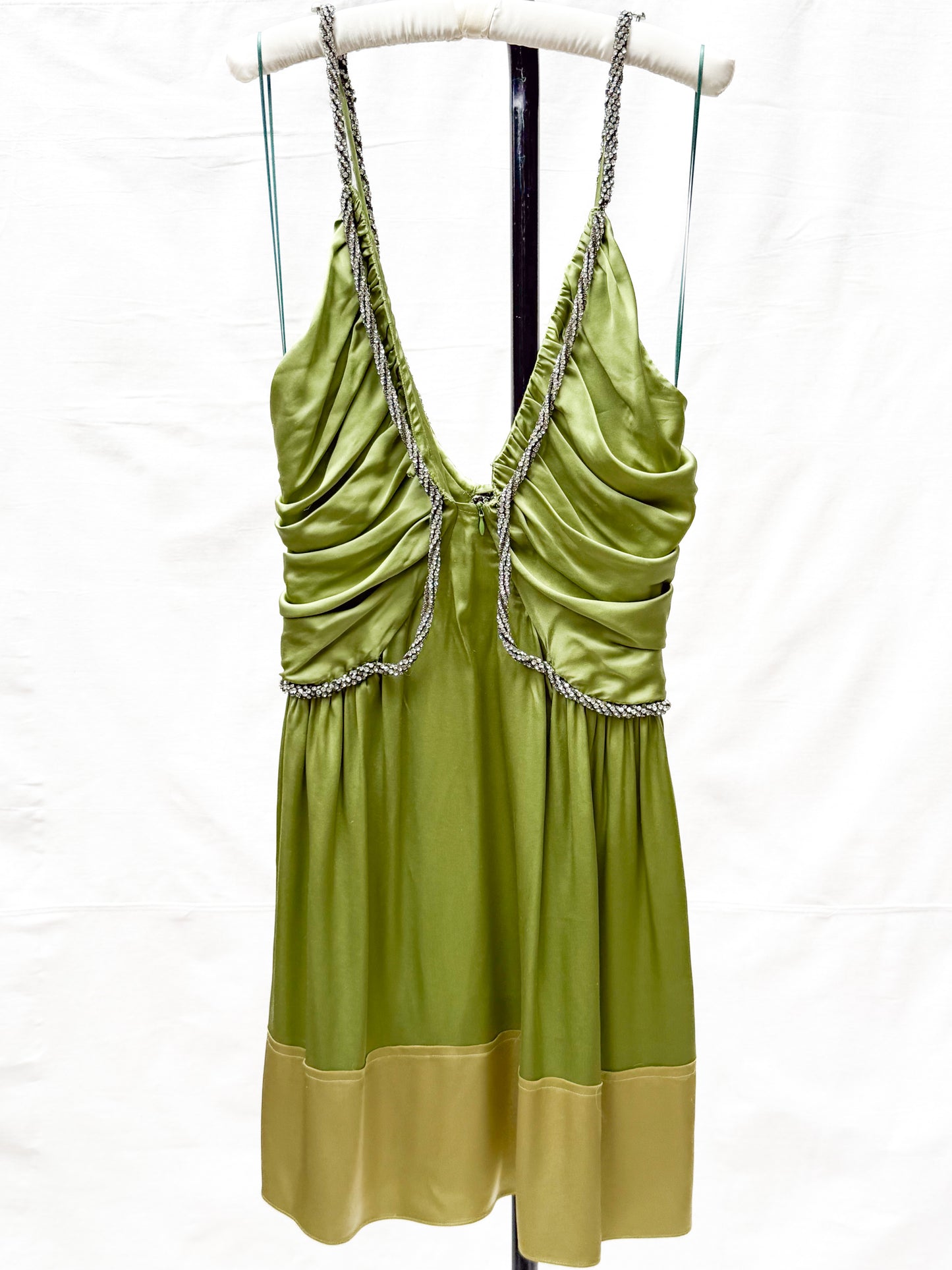 2005 Chloe by phobe Philo Sage Satine Dress