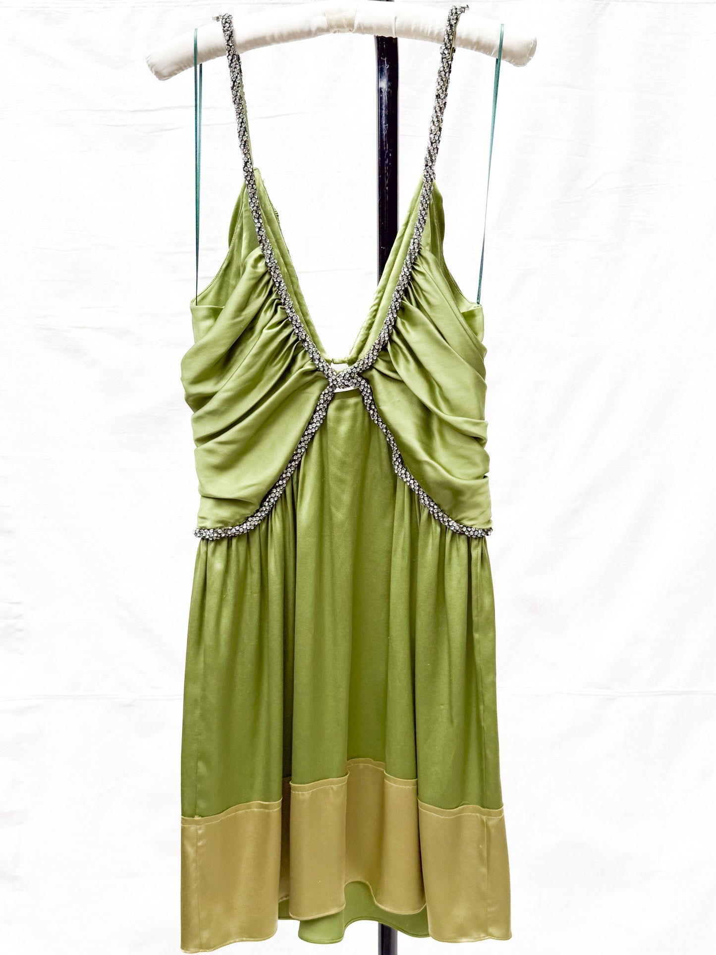 2005 Chloe by phobe Philo Sage Satine Dress