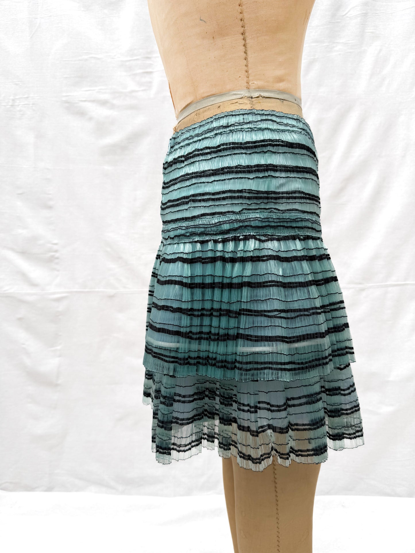 2009 S/S Balenciaga Fishing Wire Blue Skirt