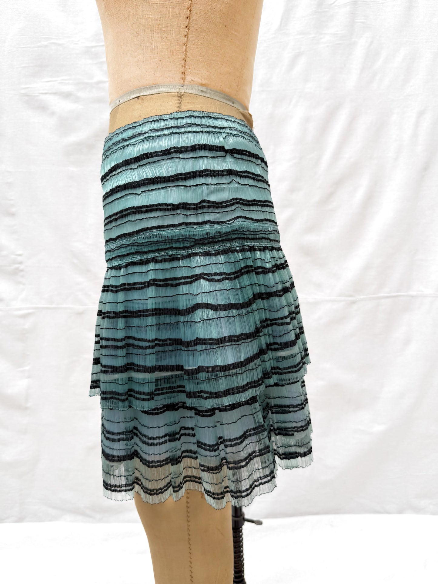 2009 S/S Balenciaga Fishing Wire Blue Skirt