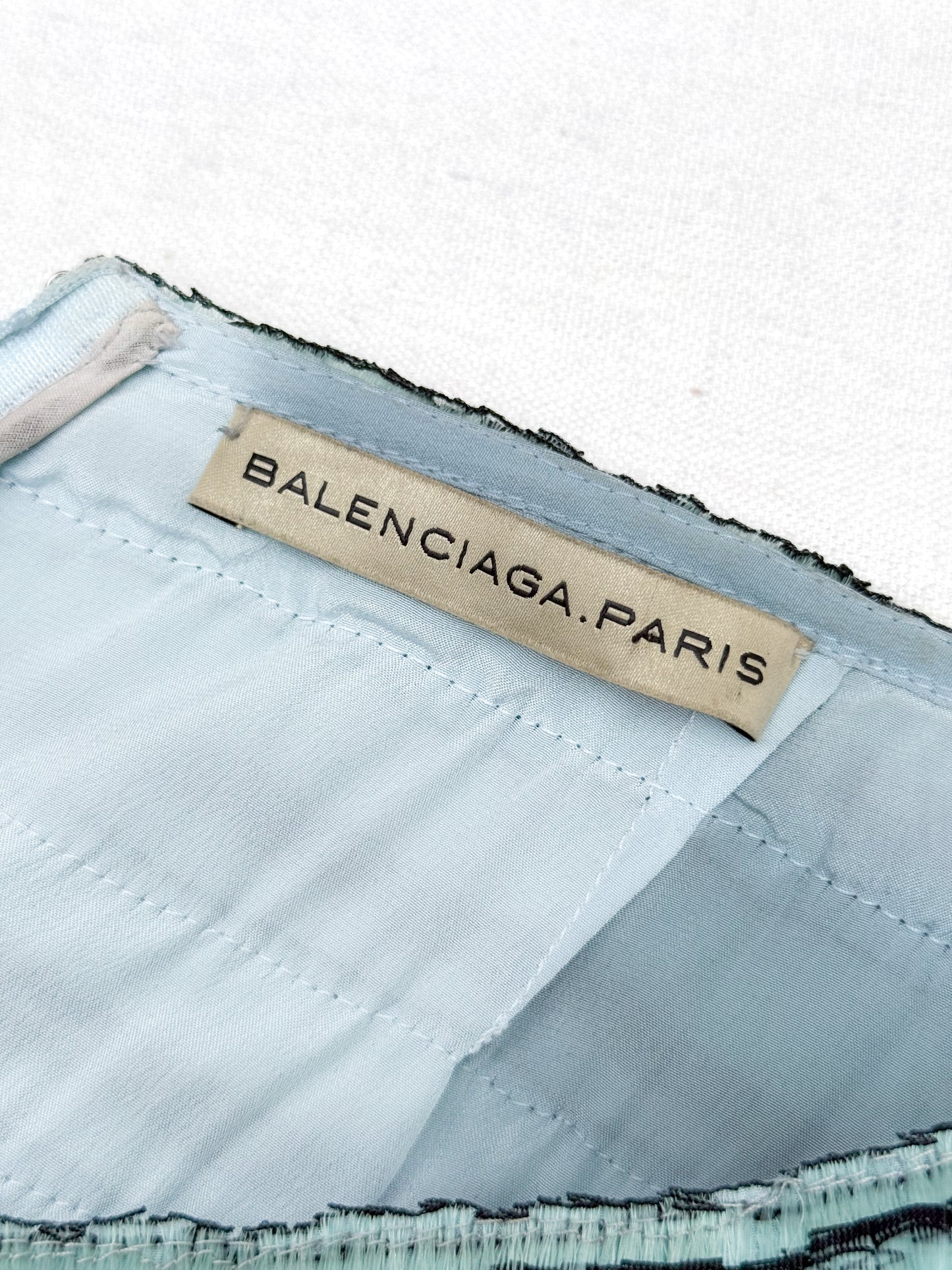 2009 S/S Balenciaga Fishing Wire Blue Skirt