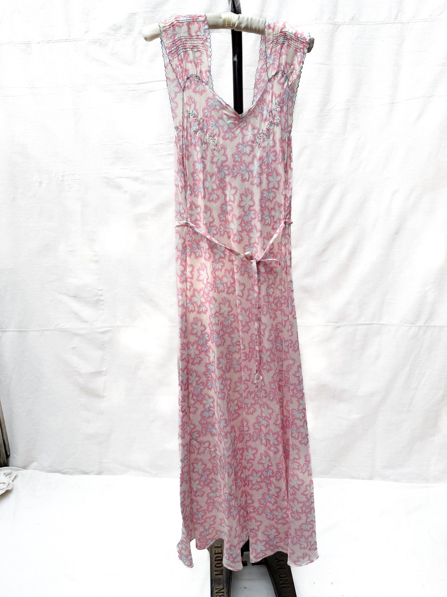 1930s Italian Jasmine Floral Dress