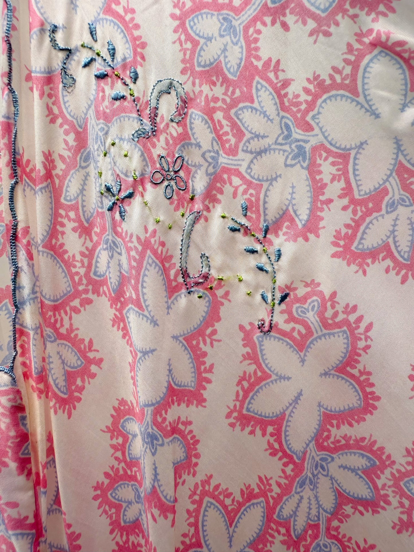 1930s Italian Jasmine Floral Dress