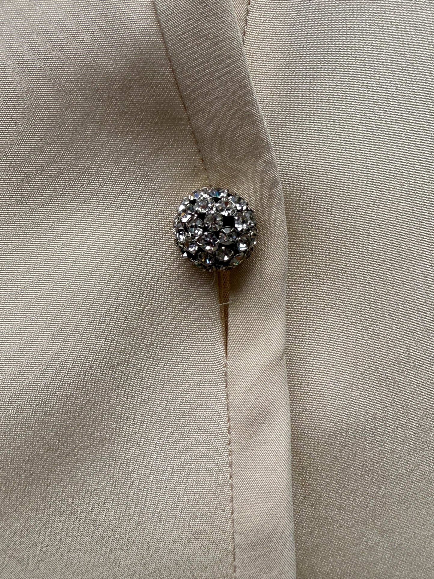 1990's Giorgio Armani Cream Pearl Long Duster