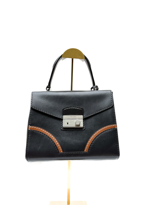 Prada Black leather Vitello Sound bag