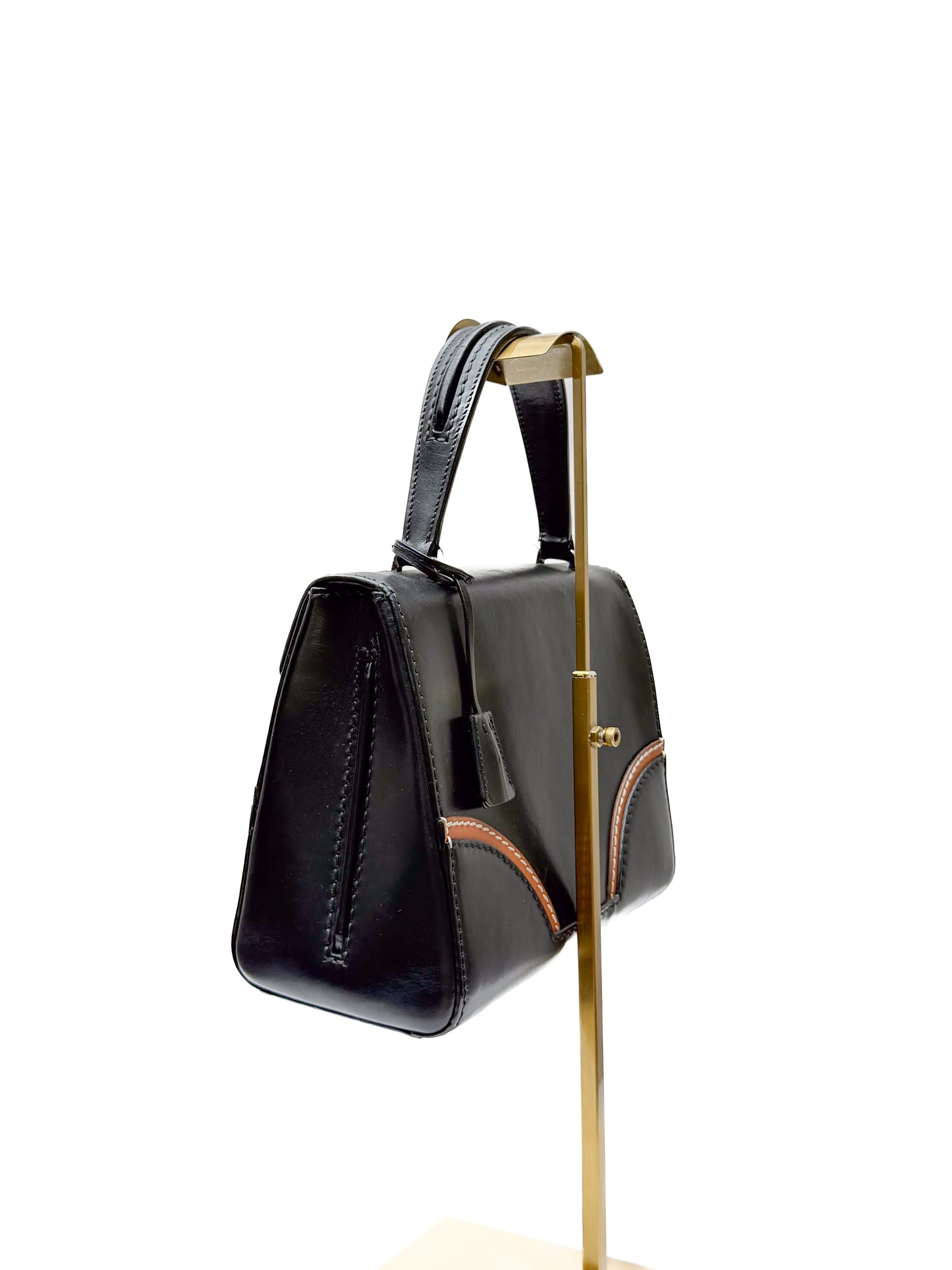 Prada Black leather Vitello Sound bag