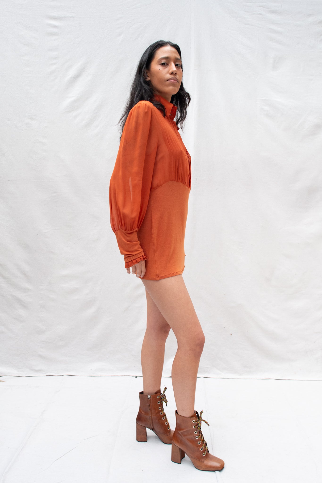 Ferre Burnt Orange Dress