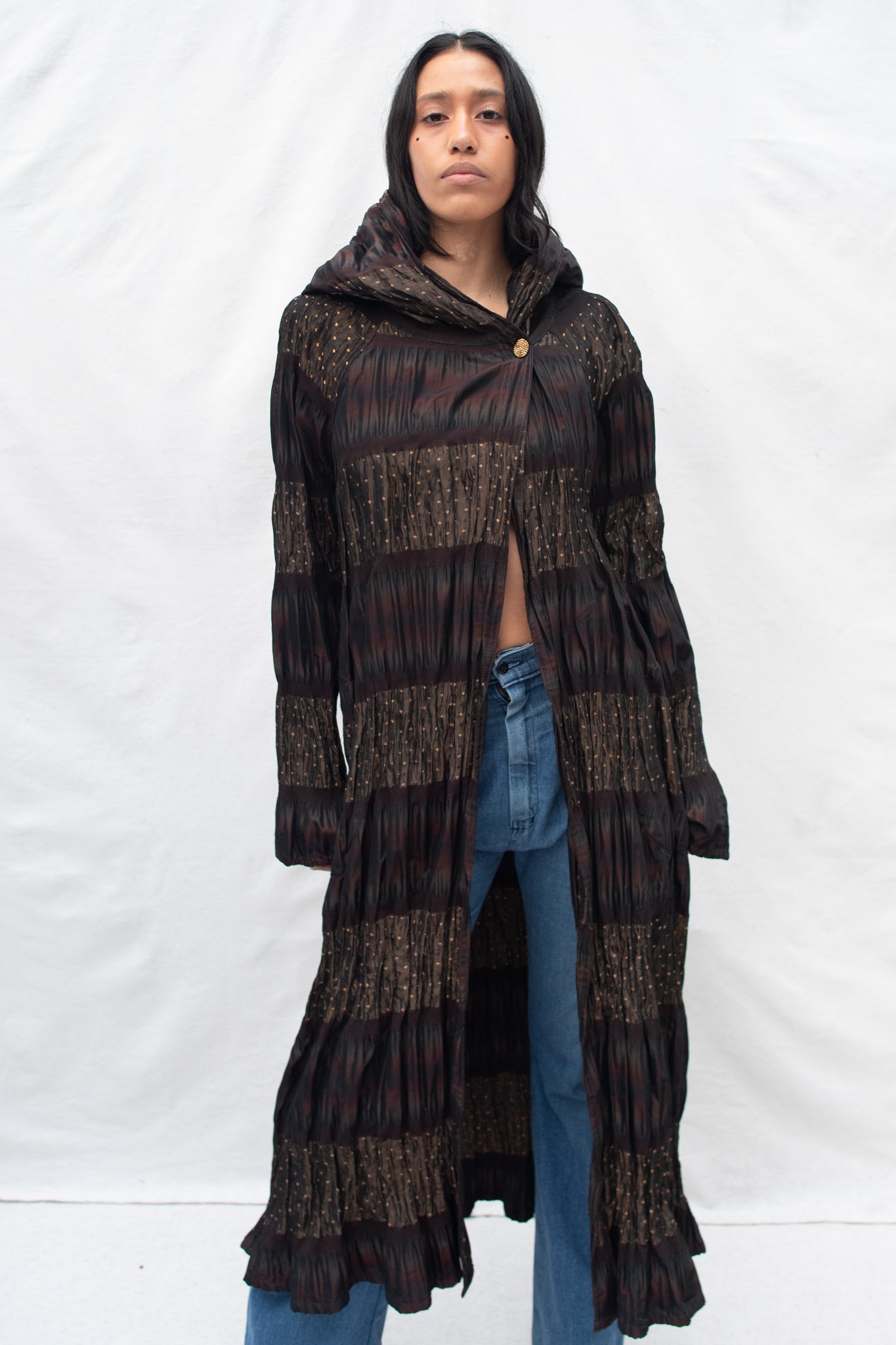 Iridescent Silk Duster