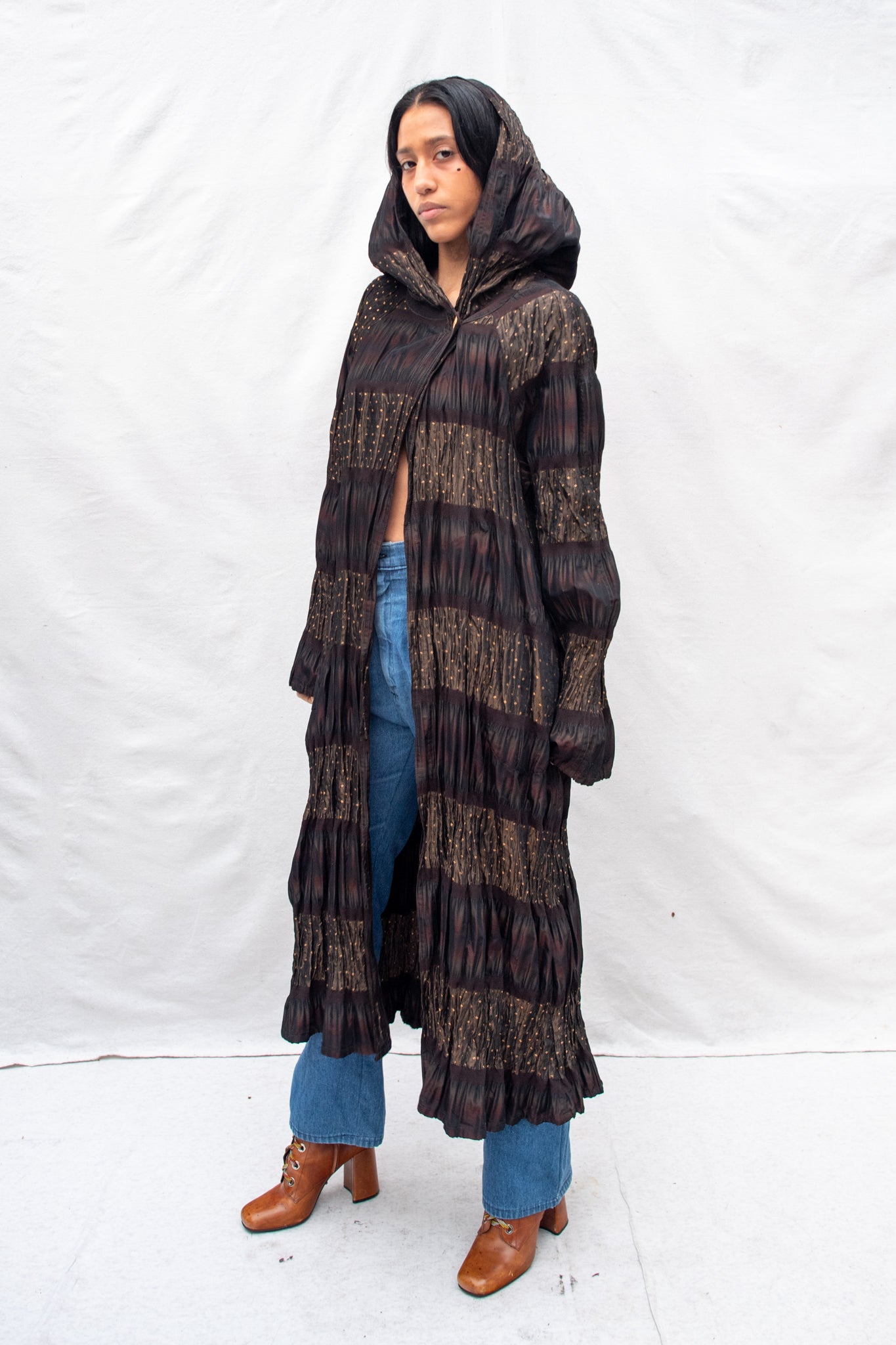 Iridescent Silk Duster