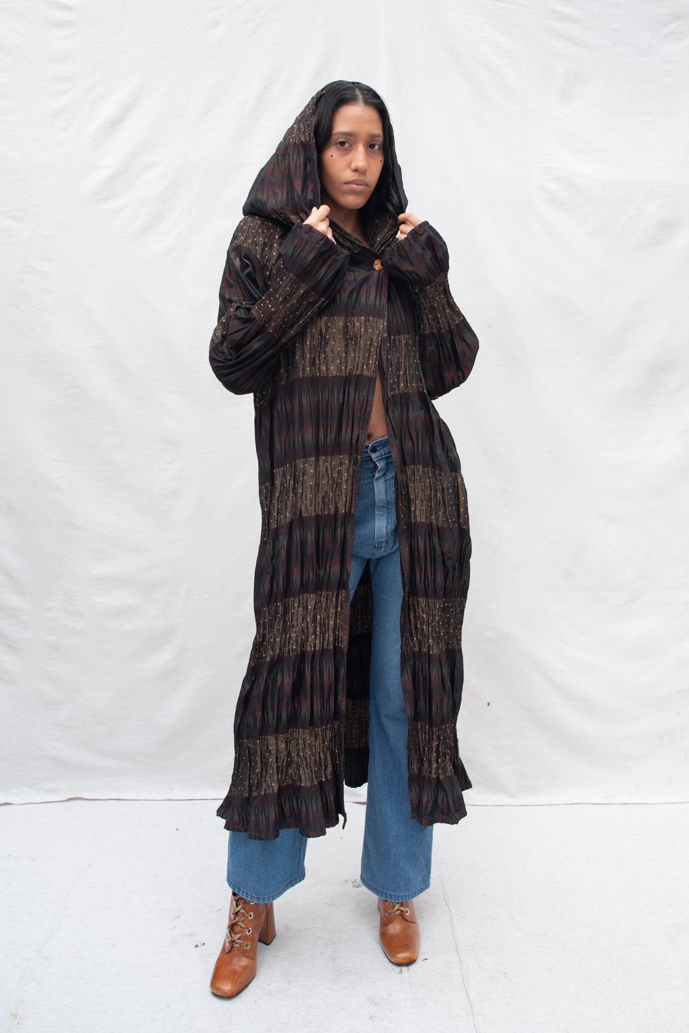 Iridescent Silk Duster