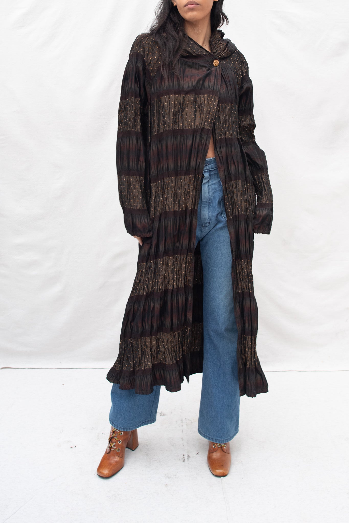Iridescent Silk Duster