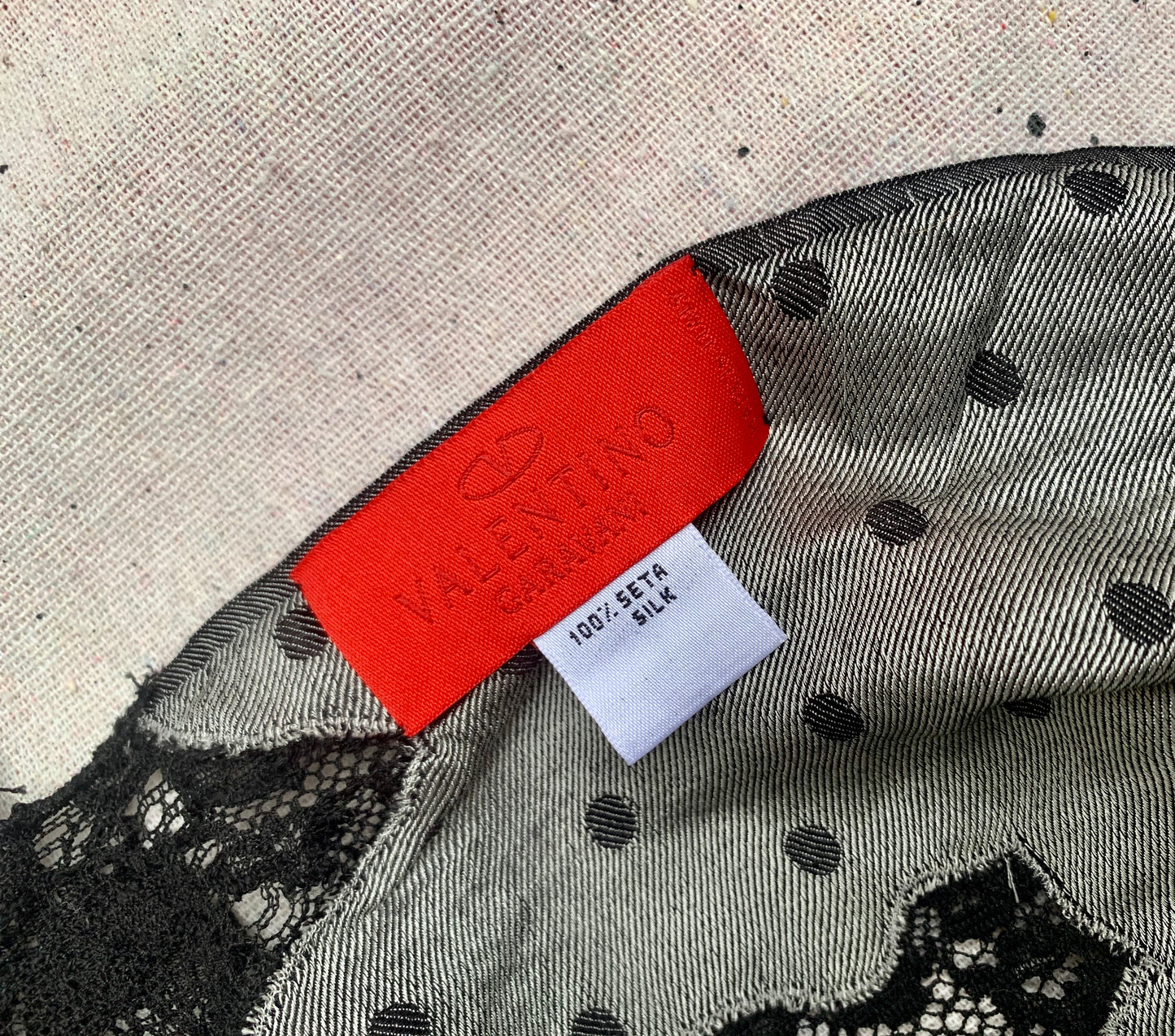 Valentino Pokadot Lace Shawl