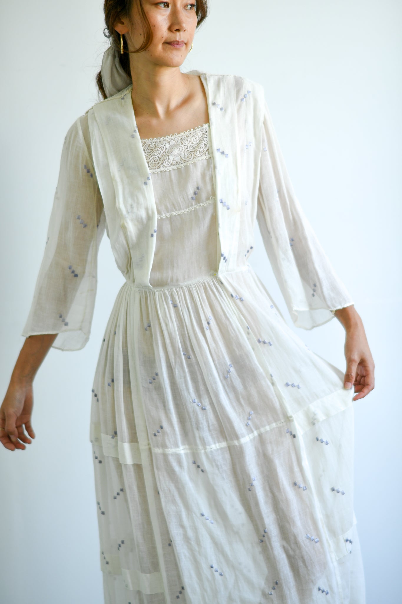 Edwardian Block Embroidered Dress
