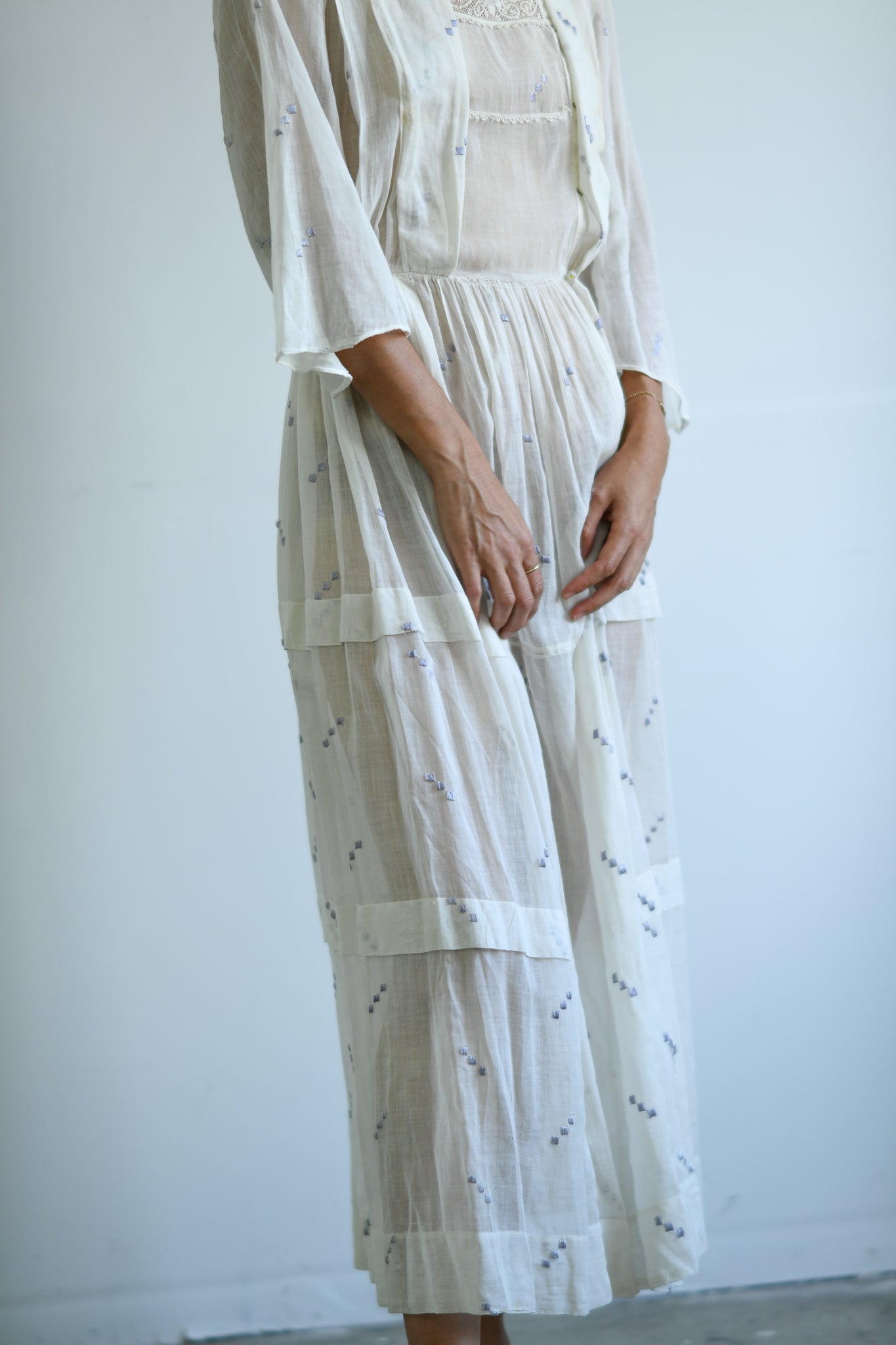 Edwardian Block Embroidered Dress