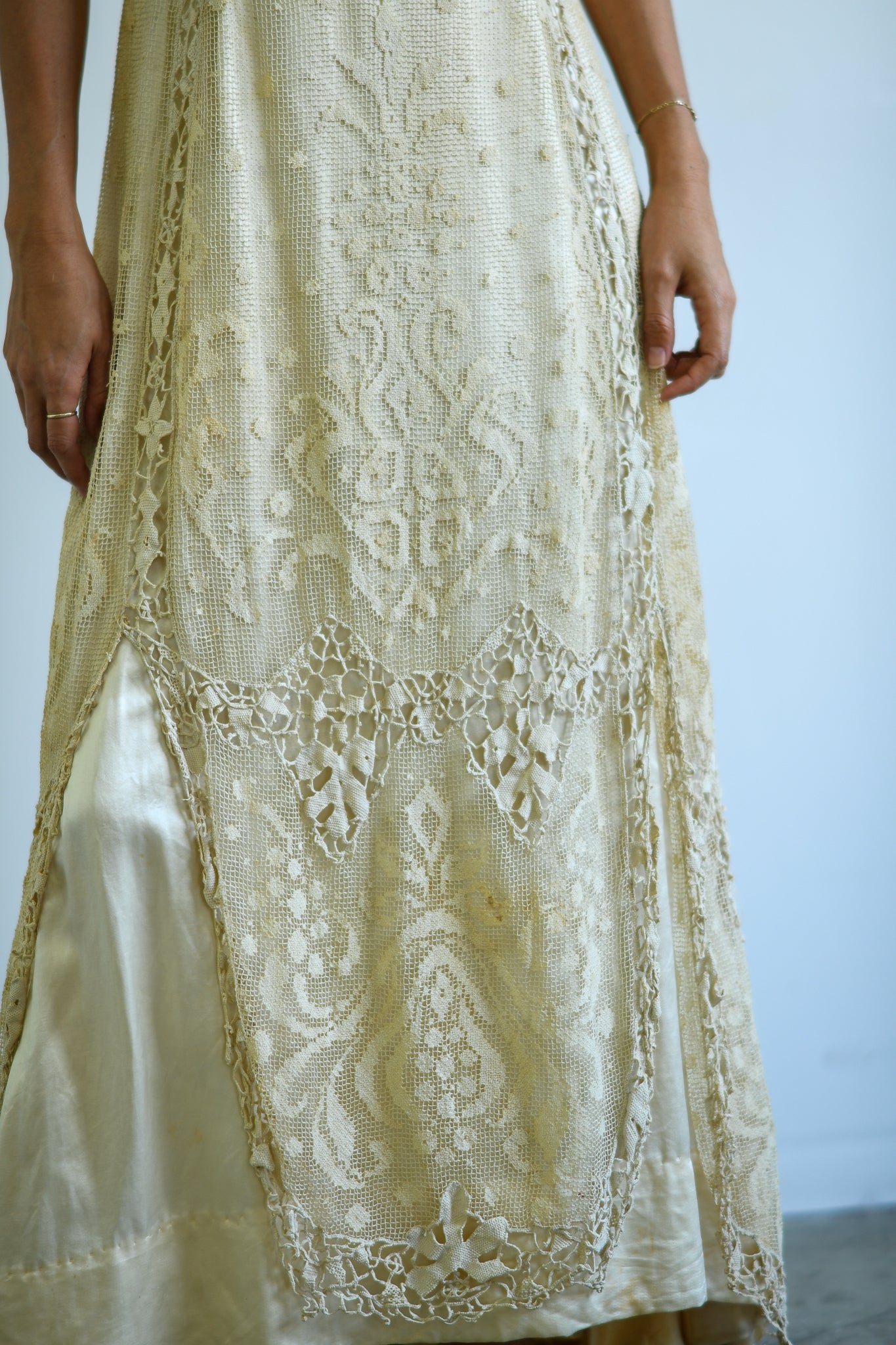 Edwardian Cream Lace Titanic Dress