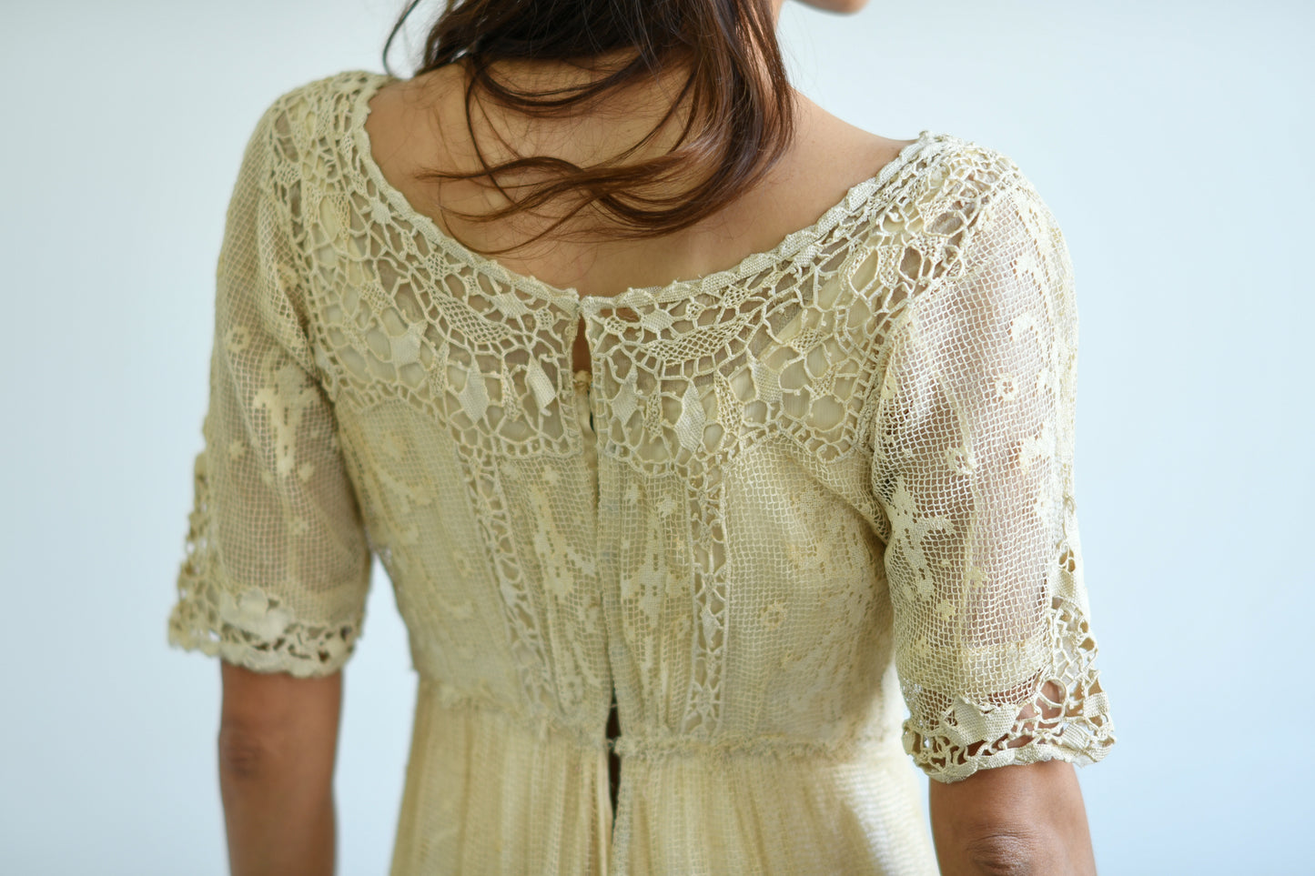 Edwardian Cream Lace Titanic Dress