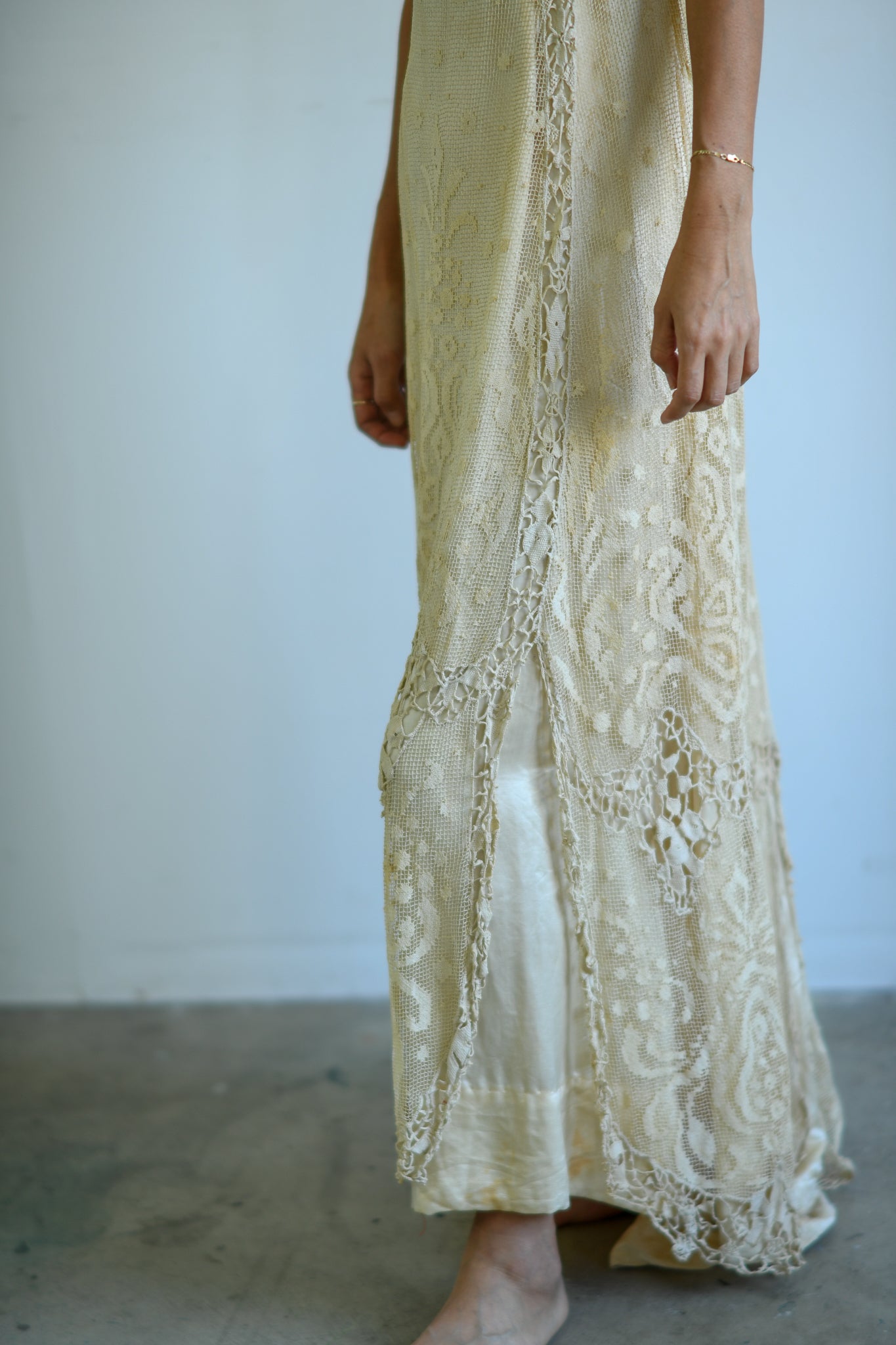 Edwardian Cream Lace Titanic Dress