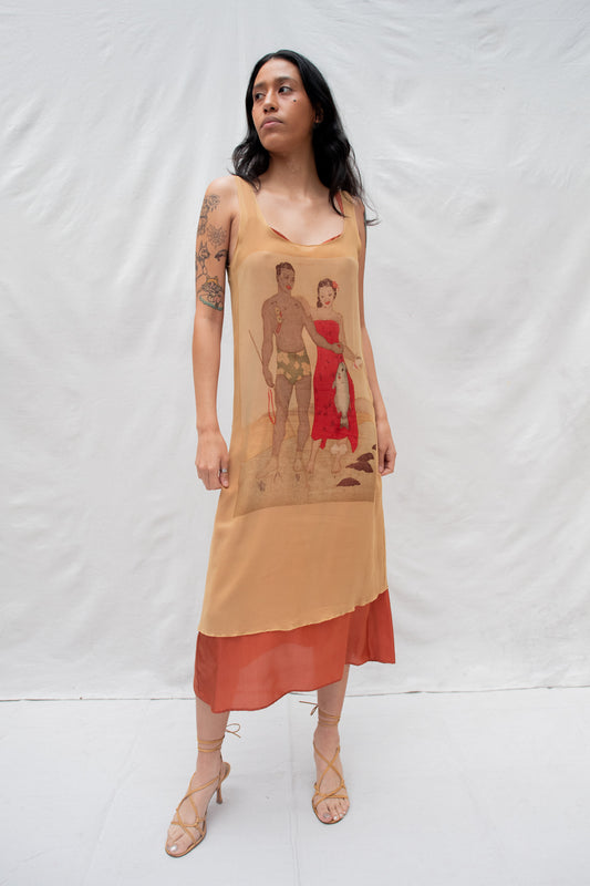 Novelty Print Hawaiian Dress