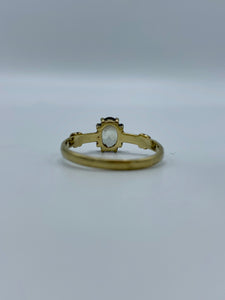 Oval Crown Gold Ring