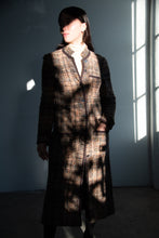 Load image into Gallery viewer, 1980&#39;s Gingham Knitted Long Coat