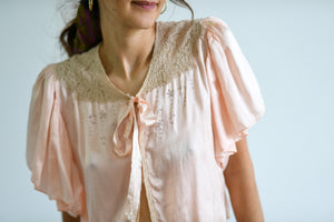 Silk Bed Embroidery Jacket