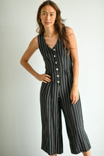 Load image into Gallery viewer, Noir Pin Striped Jumper