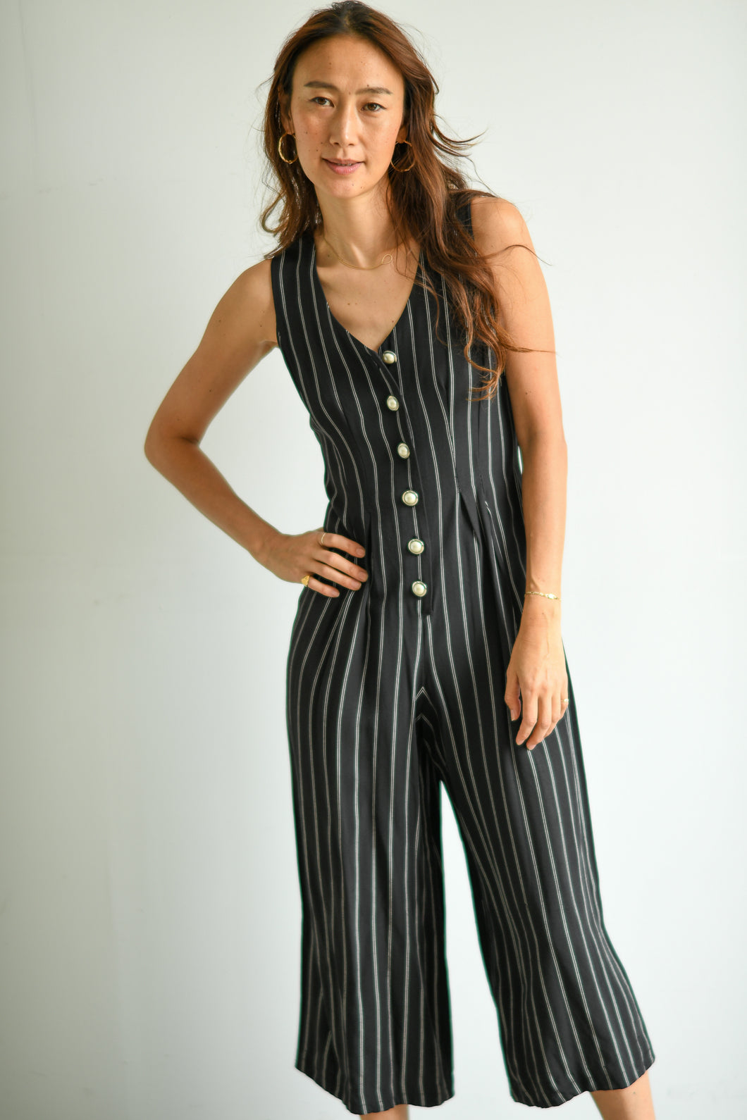 Noir Pin Striped Jumper